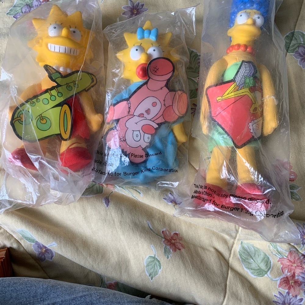 Vintage simpsons dolls